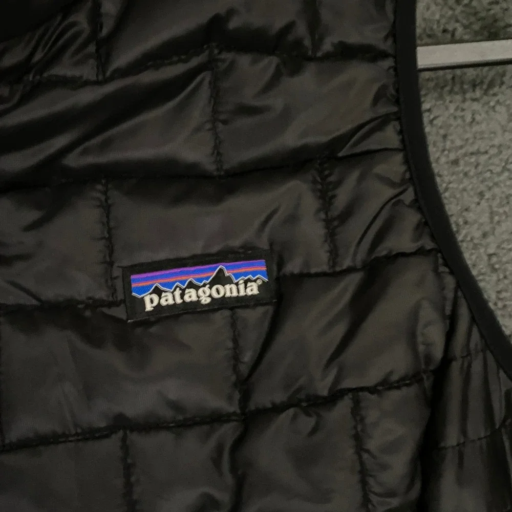 Patagonia Nano Puff Vest Womens Medium Black Alignment Health Quilted Puffer
